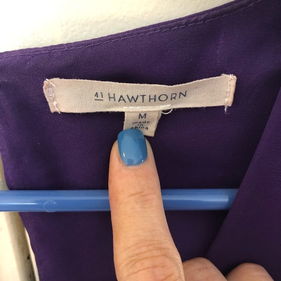 Purple StitchFix tank with lace detail - Picture 2 of 5